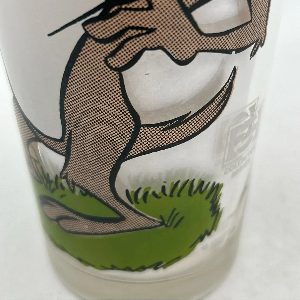 Porky Pig & Taz Tasmanian Devil Looney Tunes Glass 1976 Pepsi Collector Fishing - Picture 4 of 12